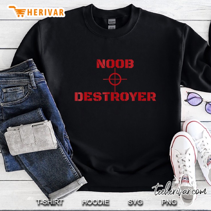Funny Gamer The Noob Destroyer Sweatshirt