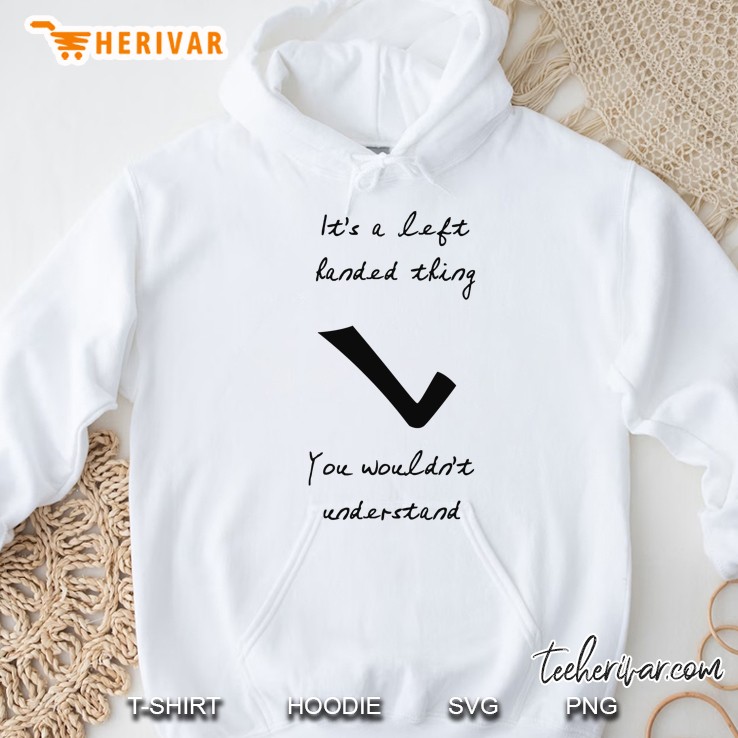 Cute Lefty Check-Mark Hoodie