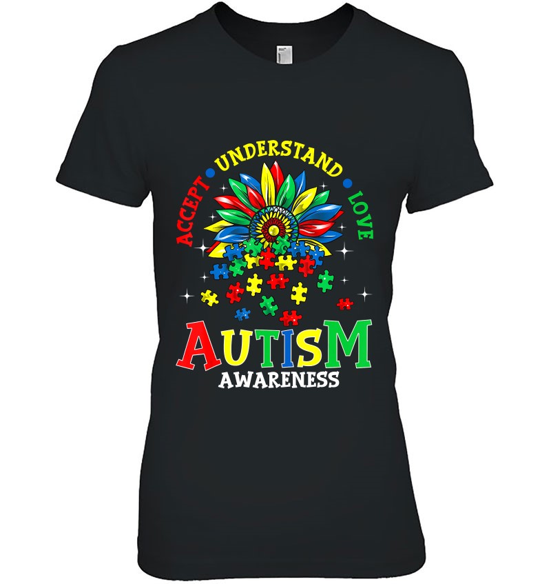 Autism Awareness Shirts Accept Understand Love Autism Mom T-Shirt 
