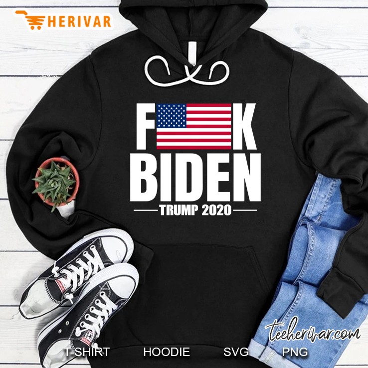 Fuck Biden American Flag Donald Trump 2020 Ver2 Hoodie