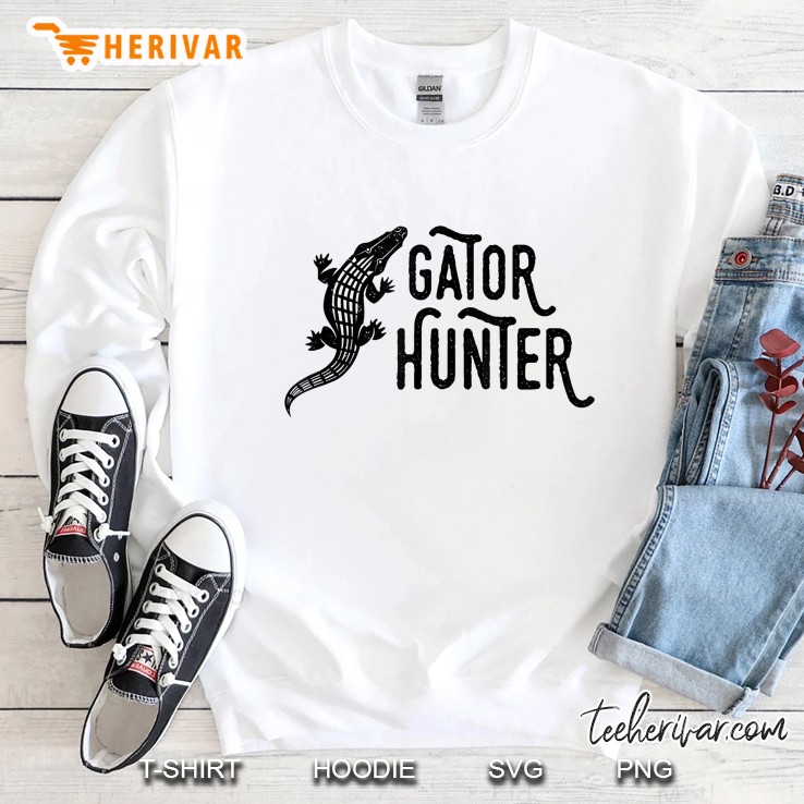 Gator Hunter , Reptile Alligator Hunting Sweatshirt