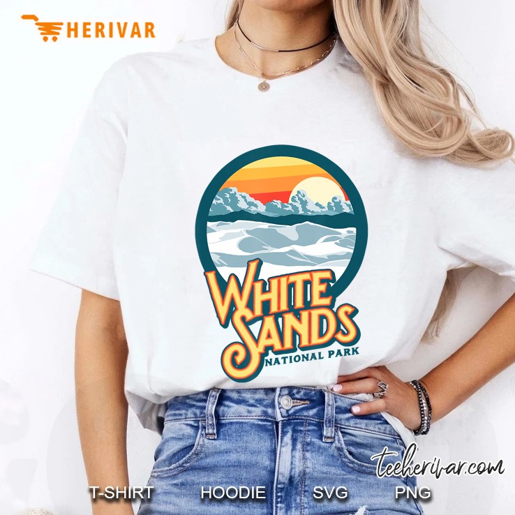 Vintage White Sands National Park Retro Vibe Eighties Ladies Tee
