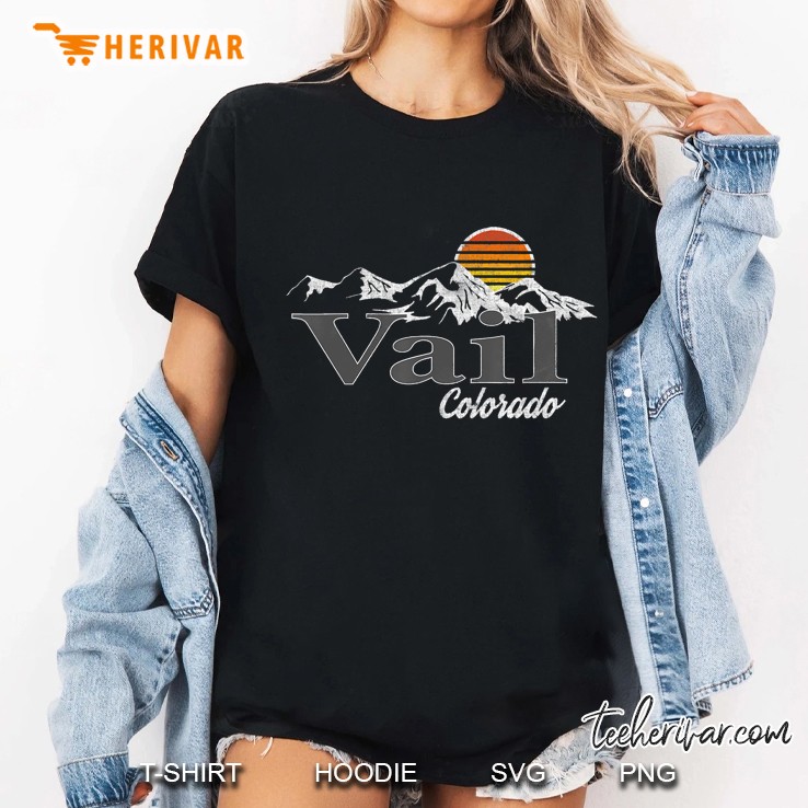 Retro Vail Colorado Mountain Ladies Tee