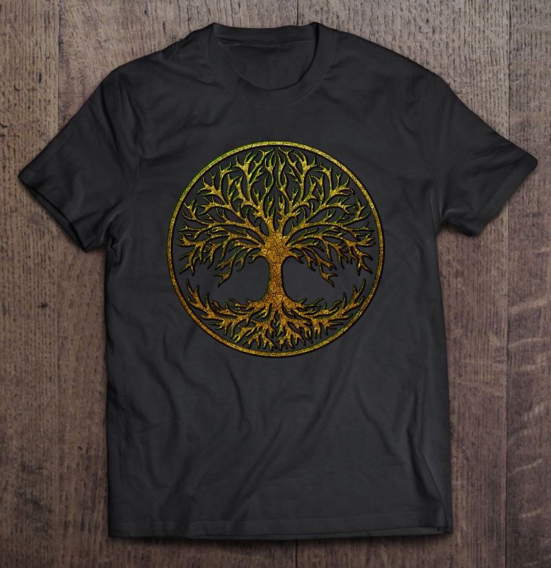 Yggdrasil Tree logotipo V villana camisa-arsénico Celtic Irminsul of Thor Life Girl
