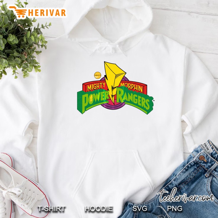 Classic Mighty Morphin Power Ranger Logo Crewneck Hoodie