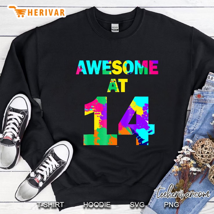 14Th Birthday Gif For 14 Years Old Teenage Girl Boy Sweatshirt