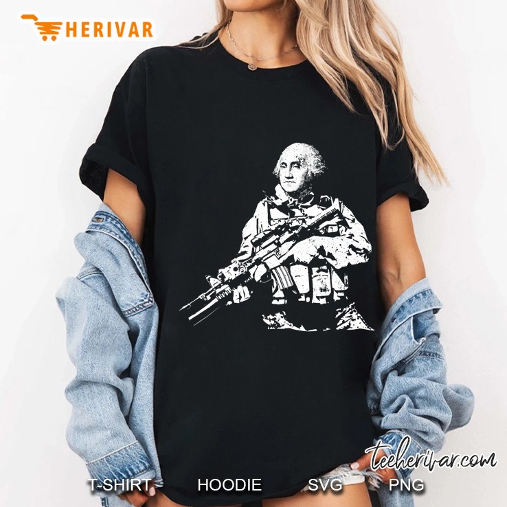 Presidential Commandos George Washington Funny Tactical Tee Ladies Tee