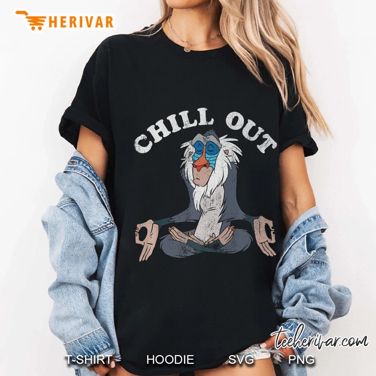 Lion King Rafiki Chill Out Meditation Ladies Tee