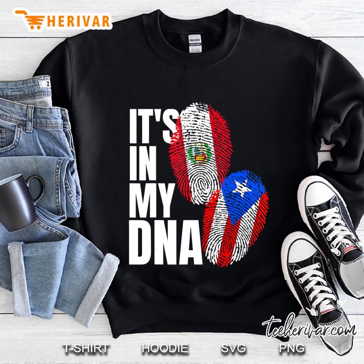 Peruvian And Puerto Rican Dna Flag Heritage Gift Sweatshirt