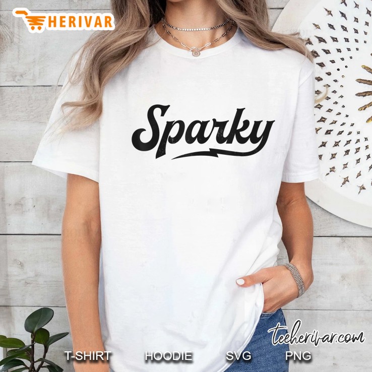 Sparky Electrician Funny Lineman Dad Retro Vintage Gifts Men Ladies Tee