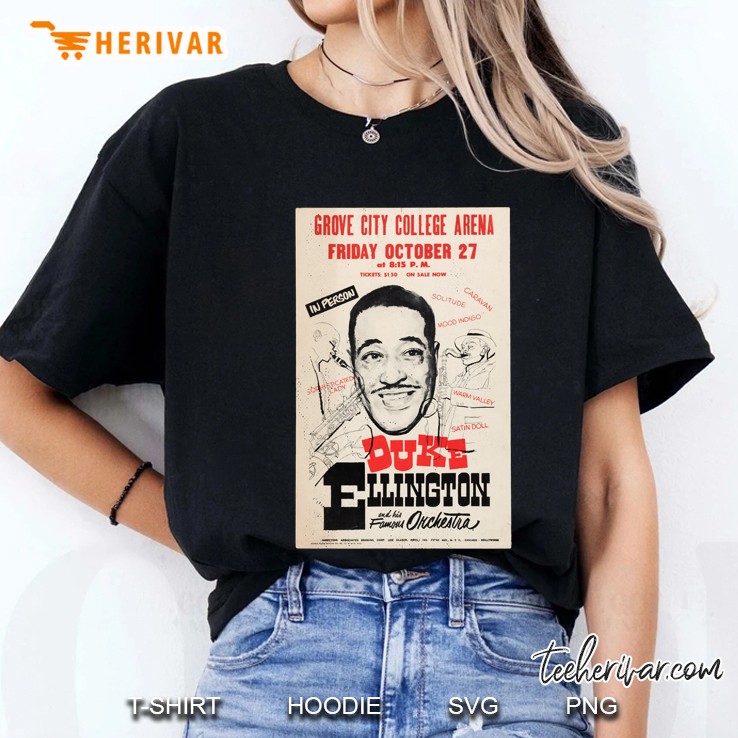 Duke Ellington Live (Distressed Design) Essential Ladies Tee