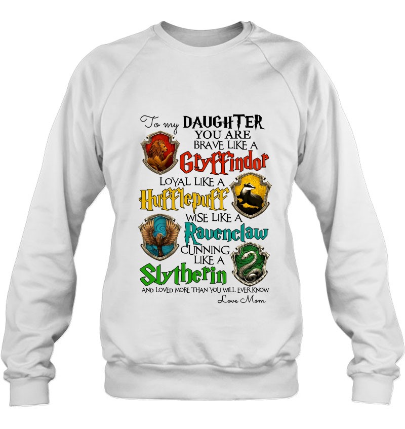 Harry Potter Brave Like A Gryffindor Lyoal Like Hufflepuff T Shirt Long Sleeve Sweatshirt Hoodie Youth