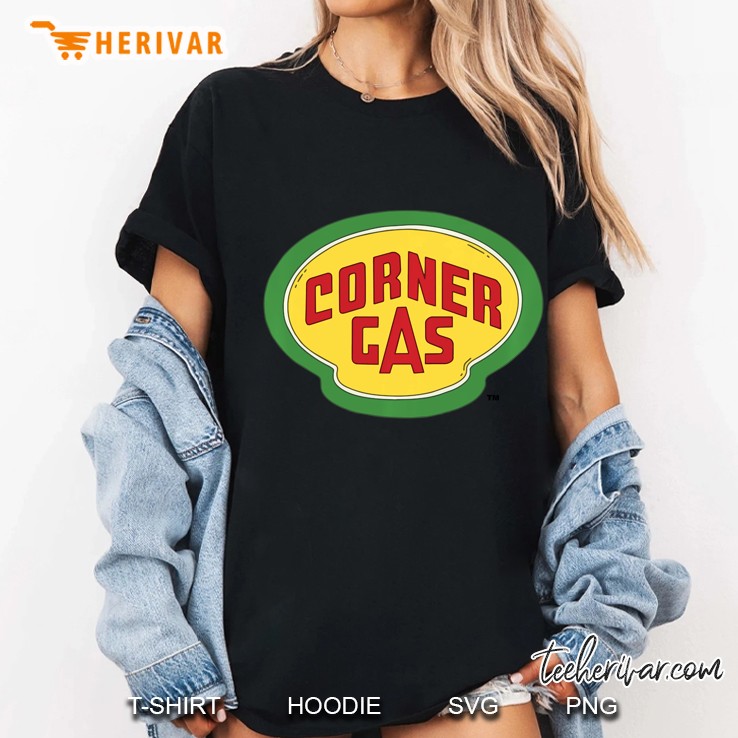 Corner Gas Logo Wblack Text Ladies Tee