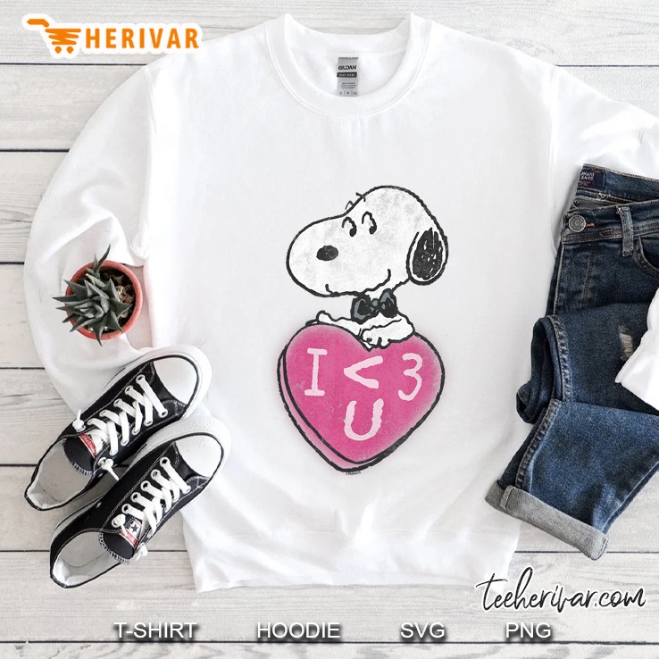 Peanuts Snoopy Heart Love Candy Sweatshirt