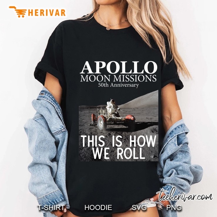 Apollo 50Th Anniversary Gift Moon Mission Funny Lunar Rover Ladies Tee