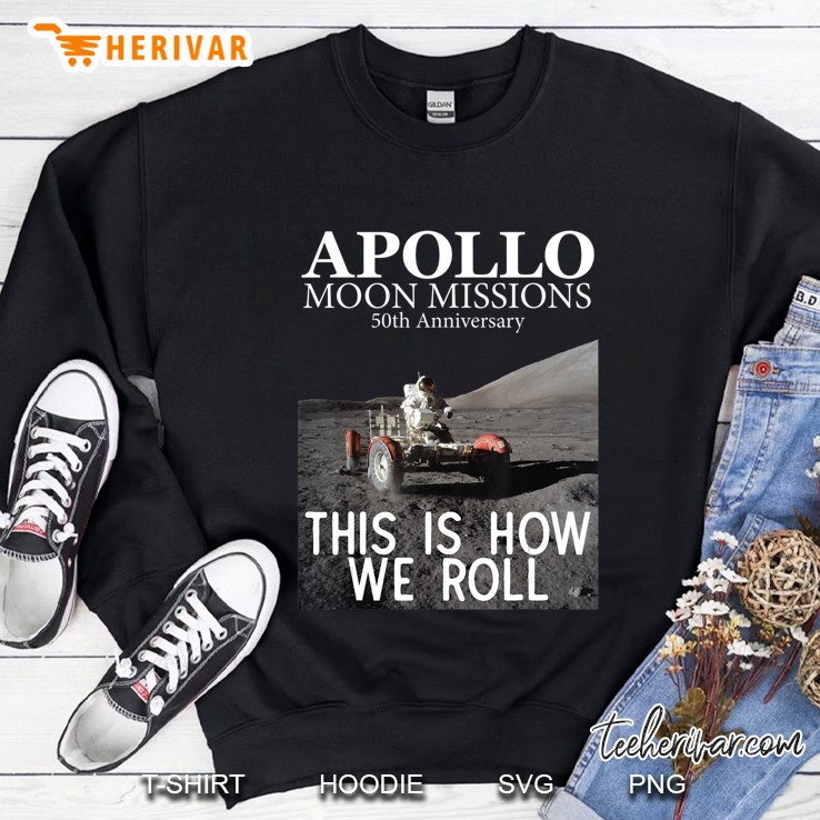 Apollo 50Th Anniversary Gift Moon Mission Funny Lunar Rover Sweatshirt