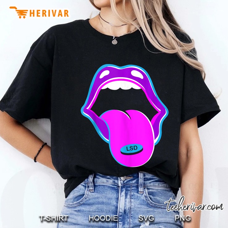 Lsd Tongue Psychedelic Acid Sixties Drug Ladies Tee