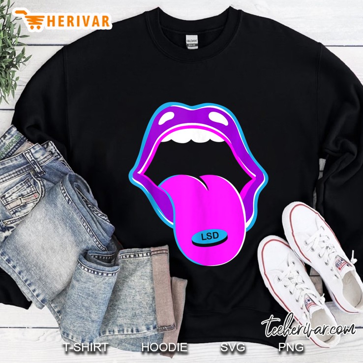 Lsd Tongue Psychedelic Acid Sixties Drug Sweatshirt