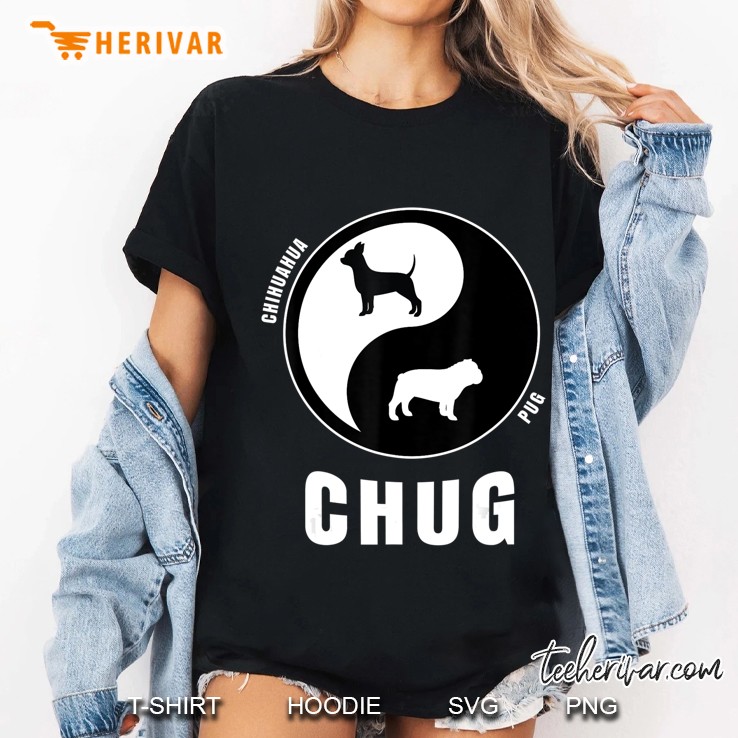 Chug Dog Shirt Gift For Chug Owners & Breeders Pet Chug Ladies Tee