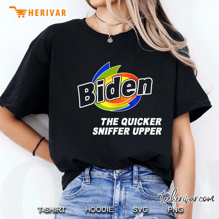 Funny Anti Joe Biden 2020 The Quicker Sniffer Upper Vintage Ladies Tee