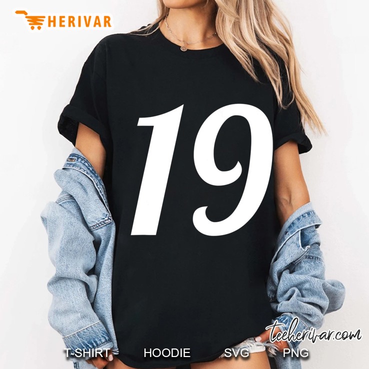 Nineteen - Fun Number 19 Tee Shirt Ladies Tee