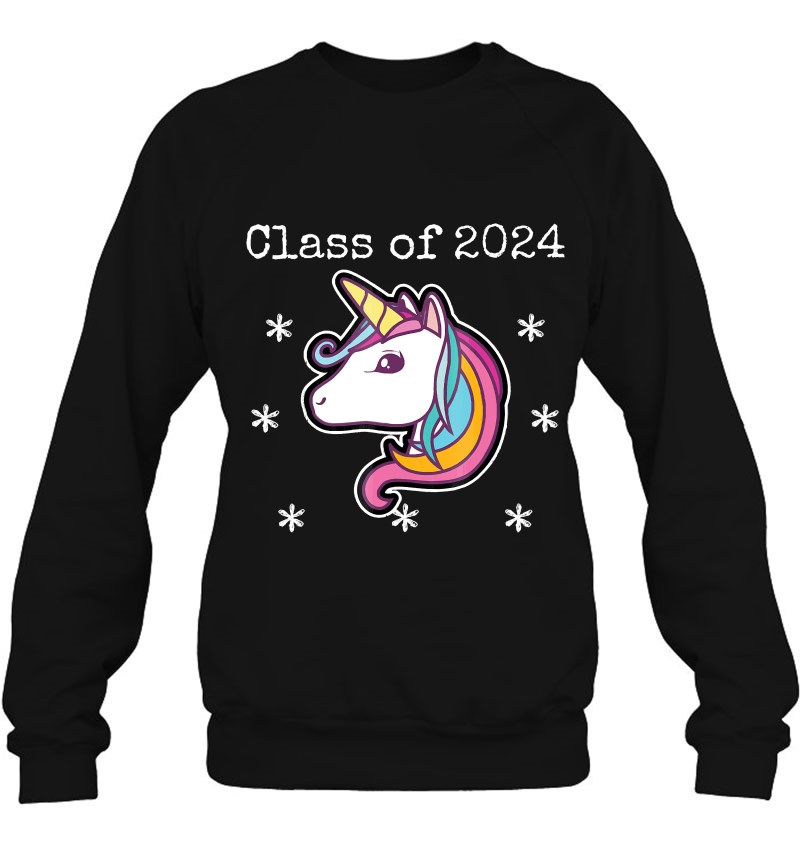 Class Of 2024 - 7Th Grade Graduation Year Unicorn Tee Shirt Sweatshirt