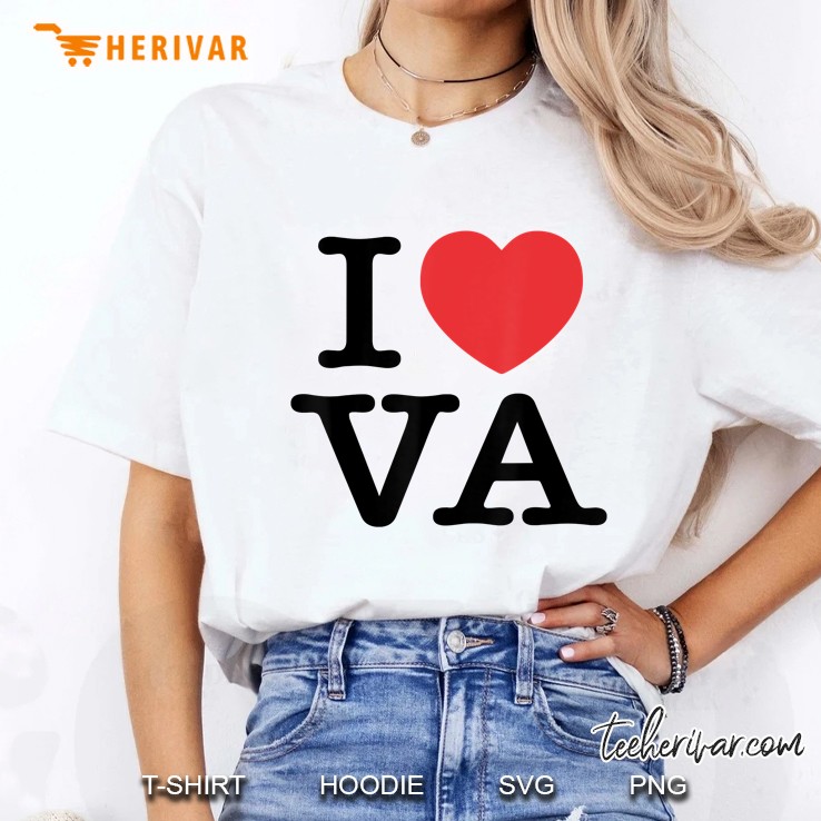 I Heart Va Love Virginia Ladies Tee
