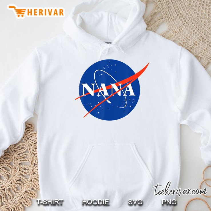 Nasa Space Mom Happiness Is Being A Nana Bear Grandma Gift Hoodie
