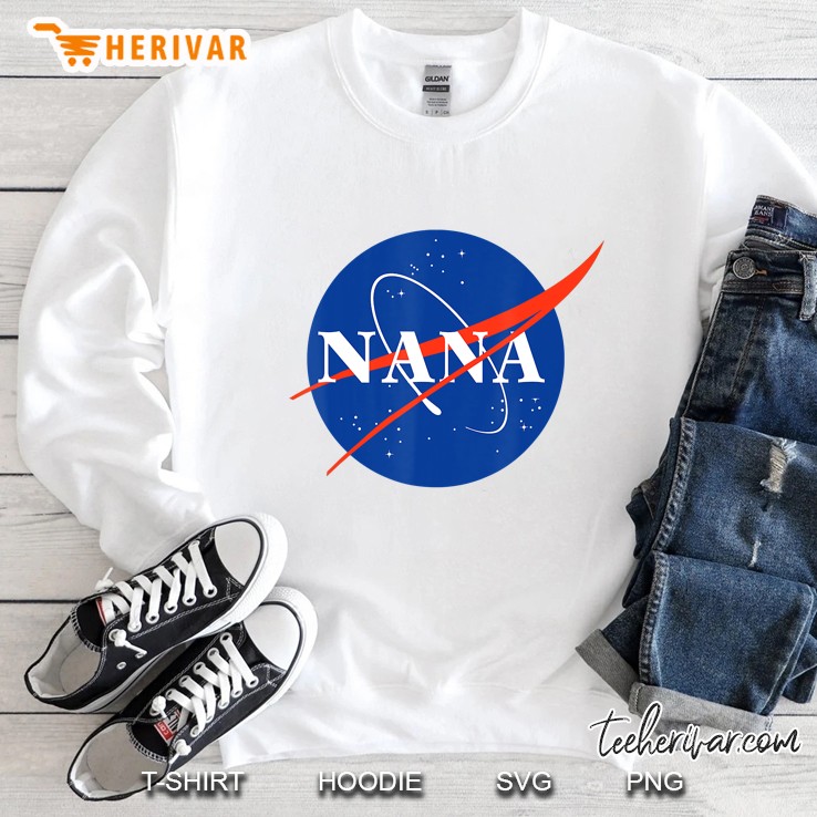 Nasa Space Mom Happiness Is Being A Nana Bear Grandma Gift Sweatshirt
