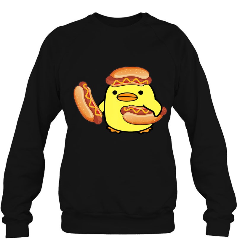 Glizzy Gladiator Duck Hotdog Meme Sweatshirt