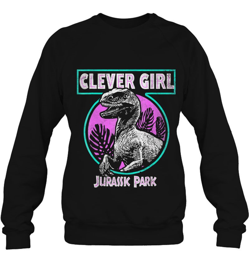 Jurassic Park shirt Jurassic Park Distressed Teal Raptor Clever Girl T-Shirt
