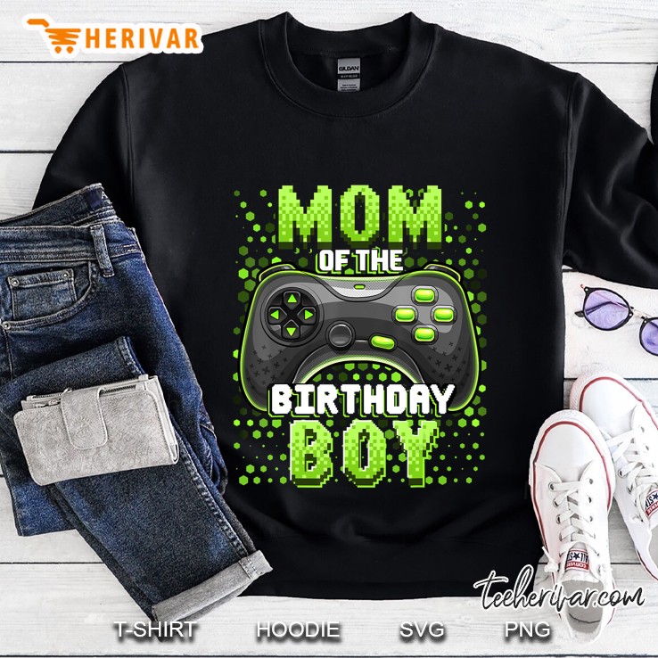 Mom Of The Birthday Boy Matching Video Gamer Birthday Party Sweatshirt