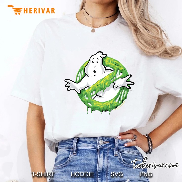 Ghostbusters Classic Slime Ghost Logo Ladies Tee