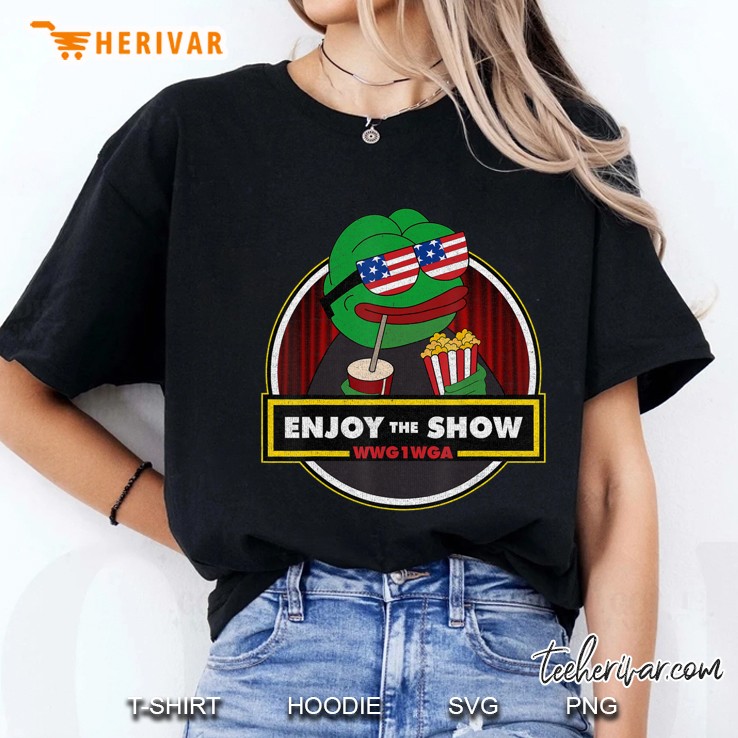 Qanon Enjoy The Show Wwg1wga Q Anon S Ladies Tee