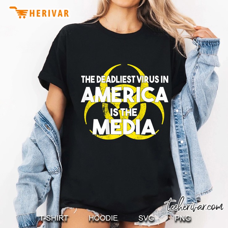 The Deadliest Virus In America Is The Media Vintage Ladies Tee