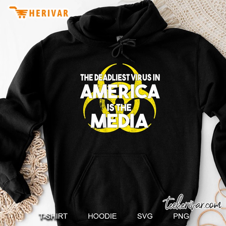 The Deadliest Virus In America Is The Media Vintage Hoodie