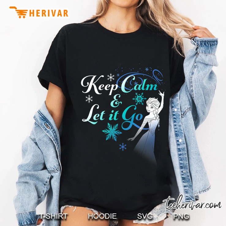 Frozen Elsa Keep Calm & Let It Go Graphic Ladies Tee