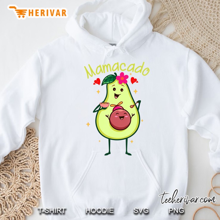 Cute Mamacado Avocado Mama Pregnant Mother Pregnancy Outfit Hoodie
