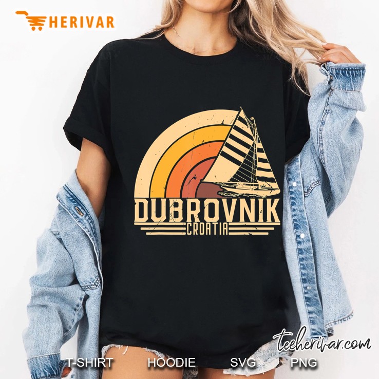 Vintage Dubrovnik Croatia Sailing Ladies Tee