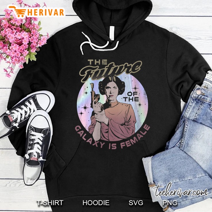 Womens Star Wars Princess Leia The Future Of The Galaxy Is Female Hoodie