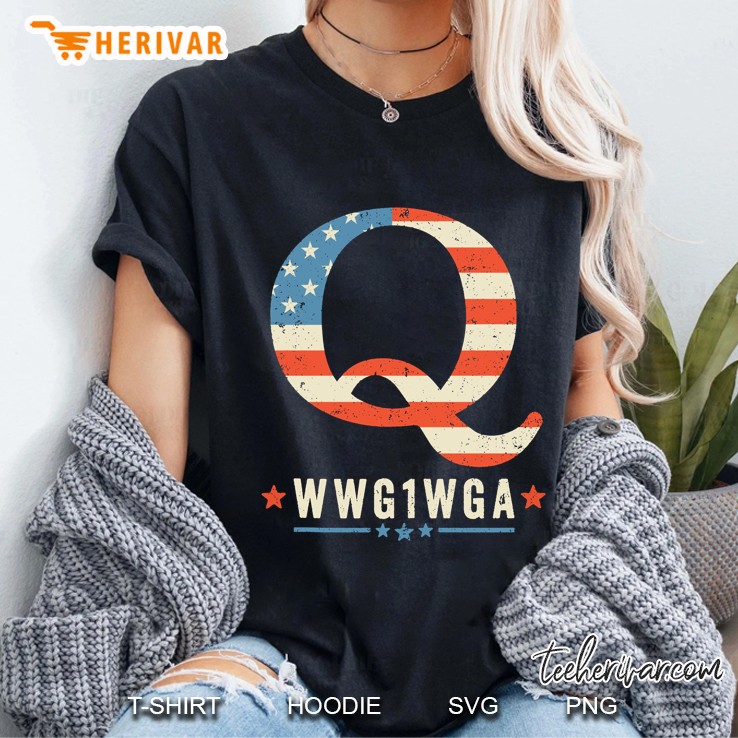 Qanon Shirt Q Wwg1wga Retro Q Anon Wqke Ladies Tee