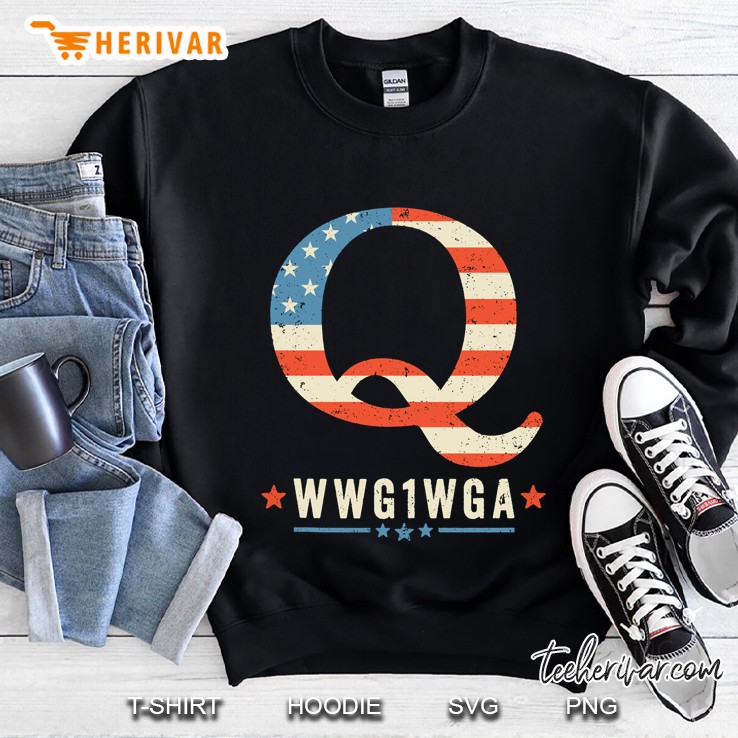 Qanon Shirt Q Wwg1wga Retro Q Anon Wqke Sweatshirt