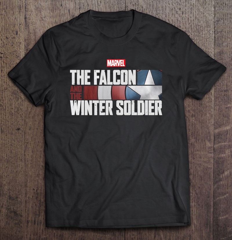 Femme Marvel The Falcon And The Winter Soldier Flat Logo T-Shirt avec Col en V 