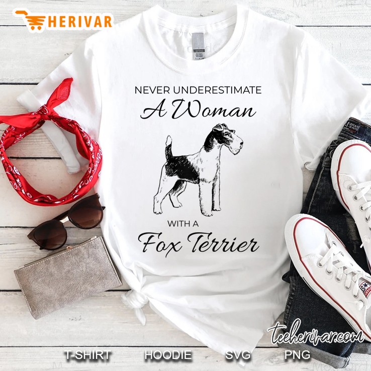 Womens Wire Hair Fox Terrier Mom Shirt
