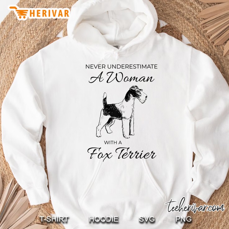 Womens Wire Hair Fox Terrier Mom Hoodie