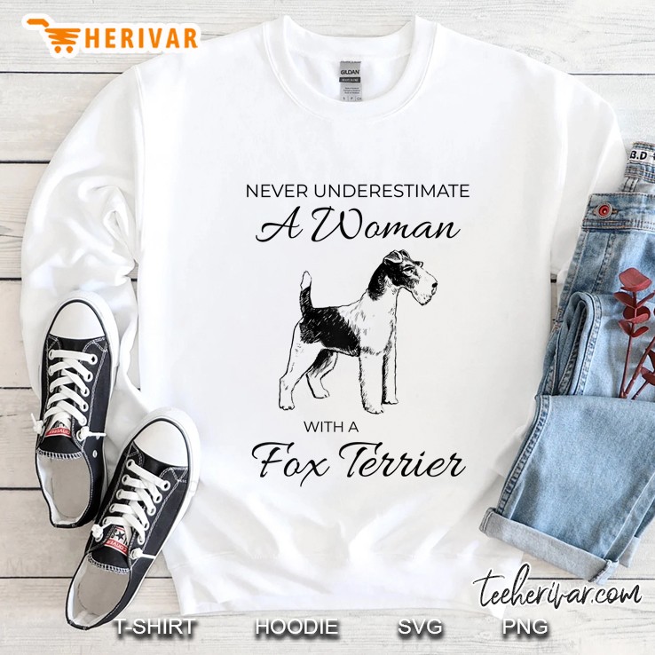 Womens Wire Hair Fox Terrier Mom Sweatshirt