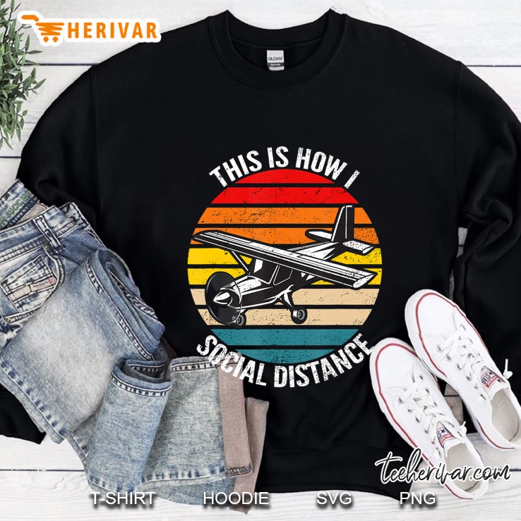 Funny Retro Vintage Airplane Aviation Pilot Gift Sweatshirt