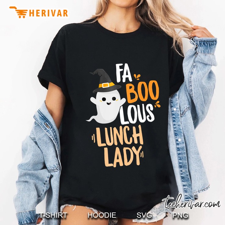 Lunch Lady Faboolous Halloween Outfit Teacher Ladies Tee