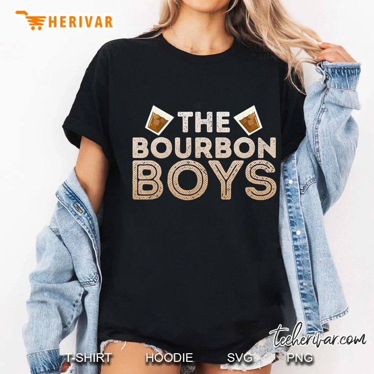 The Bourbon Boys Funny Drinking Buddies Party Ladies Tee