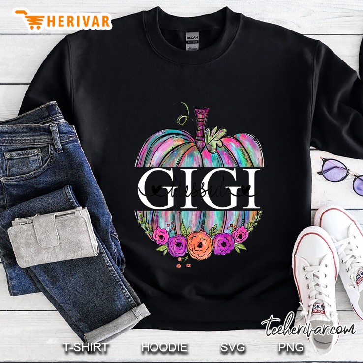 Blessed Gigi Pumpkin Art - Grandma Sweatshirt